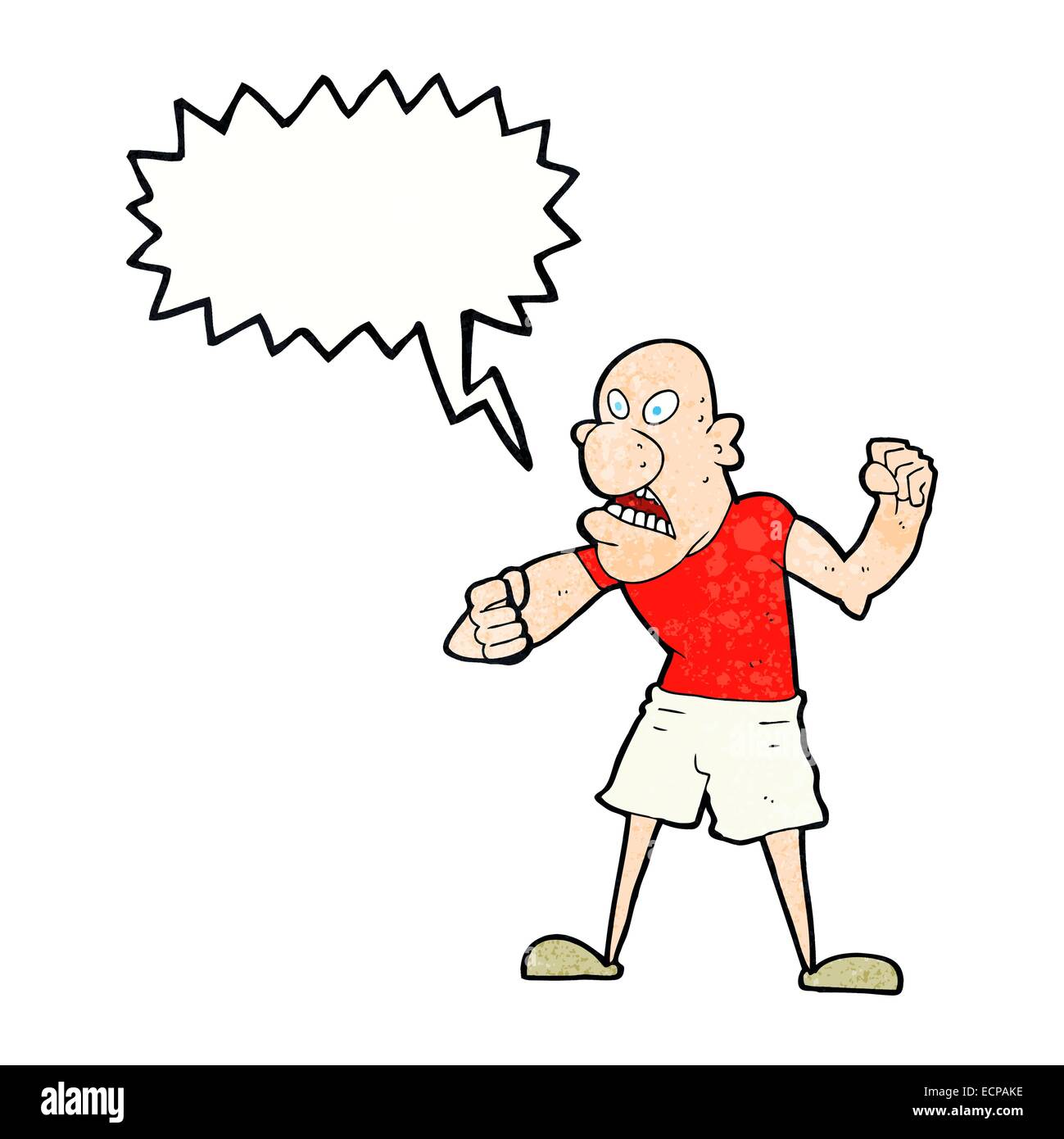 Vector illustration of Crazy man cartoon Stock Vector Image & Art - Alamy
