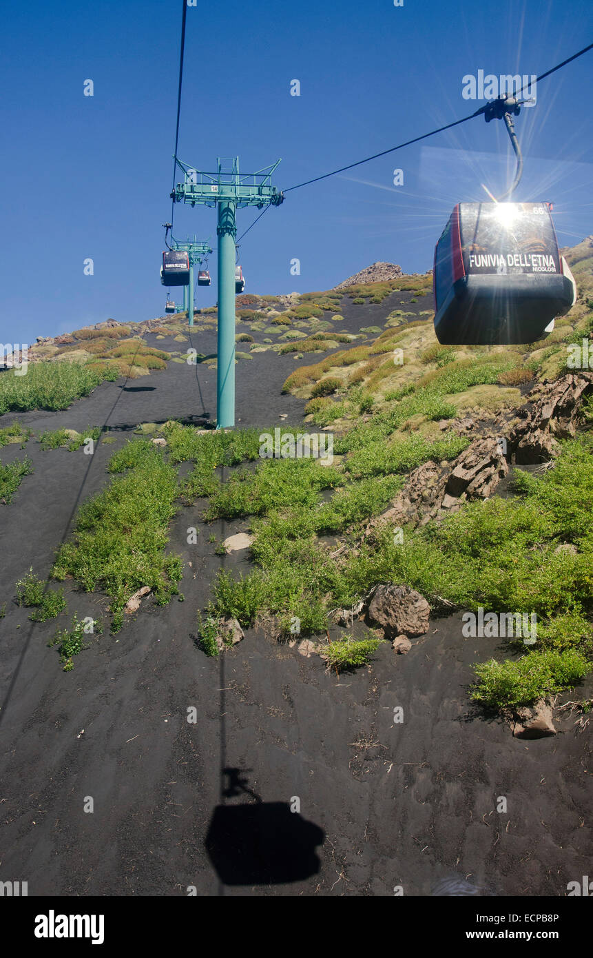 Mt etna cable car hires stock photography and images Alamy