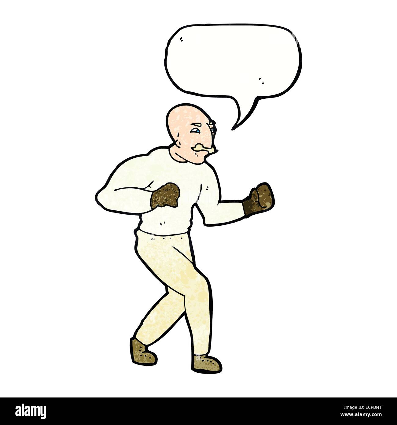 cartoon victorian boxer with speech bubble Stock Vector Image & Art - Alamy