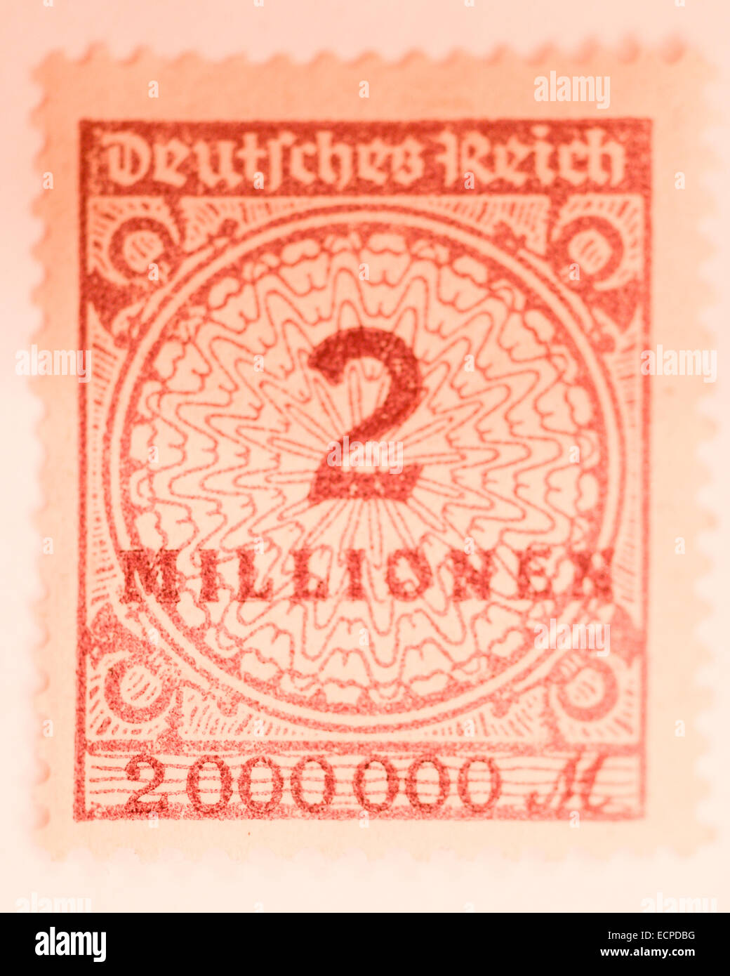 old german inflation stamps Stock Photo Alamy