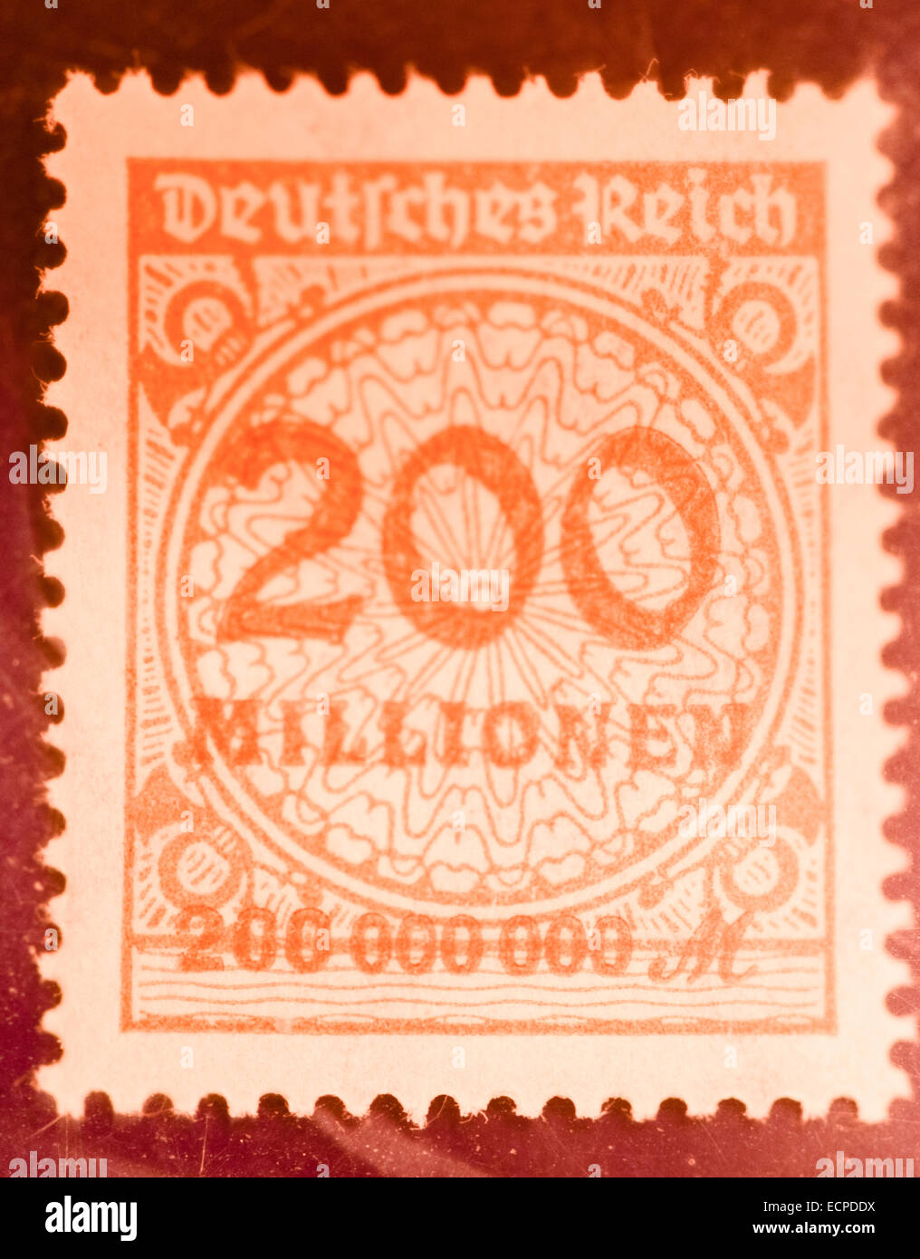 old german inflation stamps Stock Photo Alamy