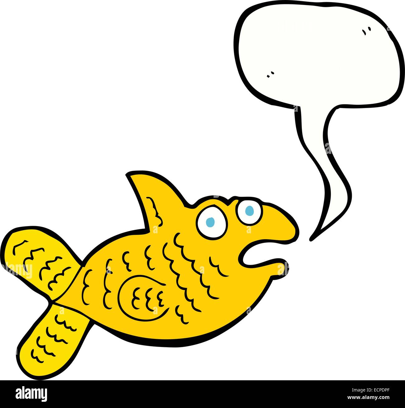 cartoon fish with speech bubble Stock Vector Image & Art - Alamy