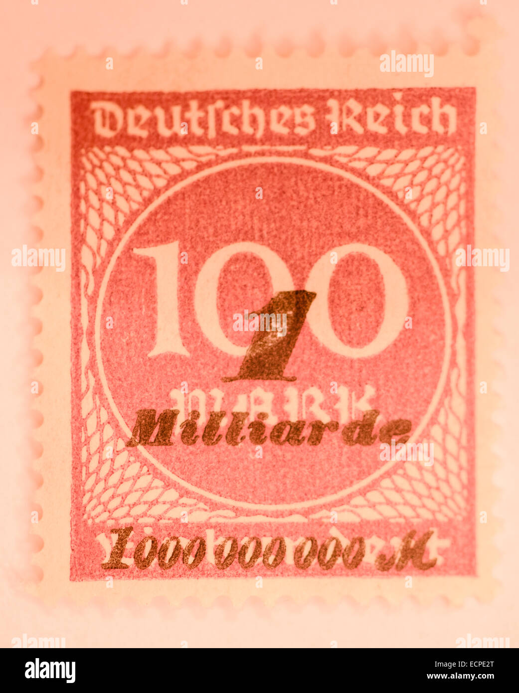 old german inflation stamps Stock Photo Alamy