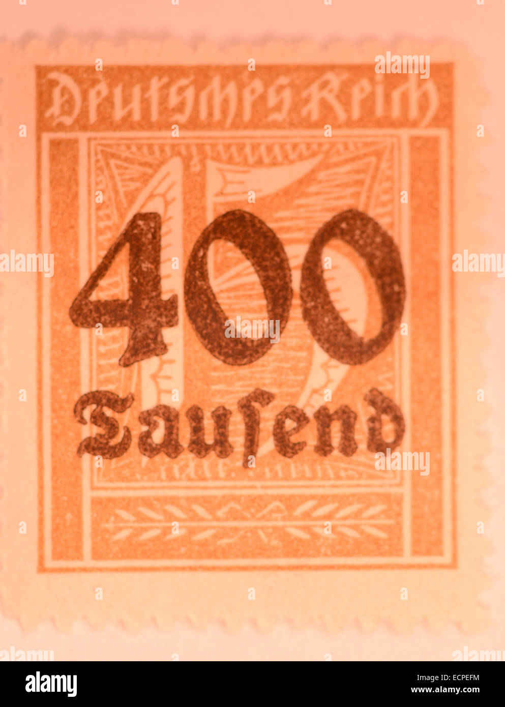old german inflation stamps Stock Photo Alamy