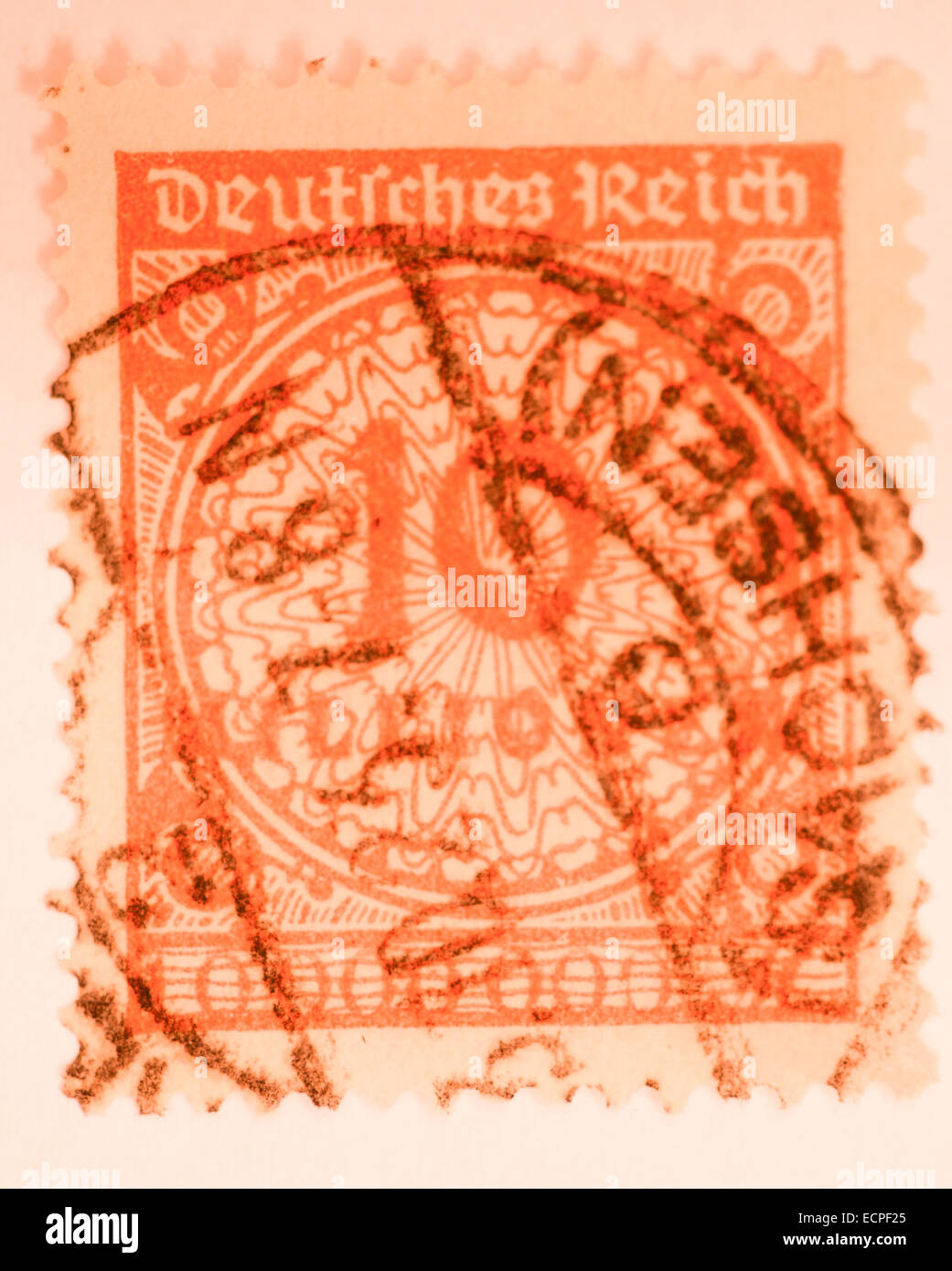 old german inflation stamps Stock Photo Alamy