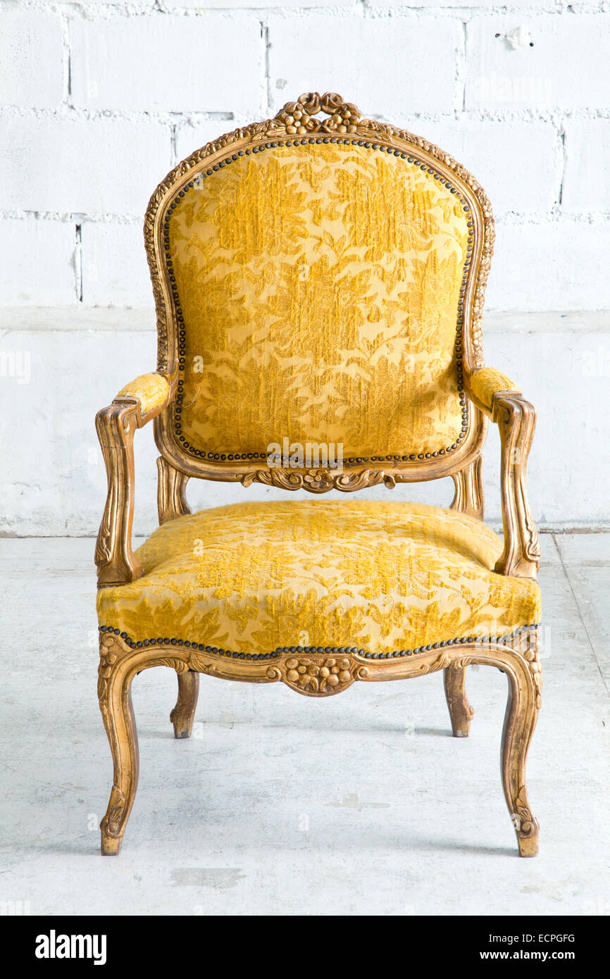 yellow sofa chair