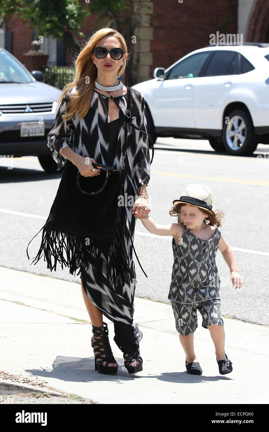 Rachel Zoe wearing flared jeans, out and about with her son Skyler in West  Hollywood Featuring: Rachel Zoe,Skyler Where: Los Angeles, CA, United  States When: 25 Sep 2013 Stock Photo - Alamy