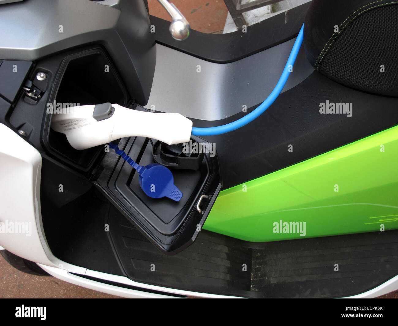 Bmw C Evolution Charging Battery Electric Scooter Electric Stock Photo Alamy