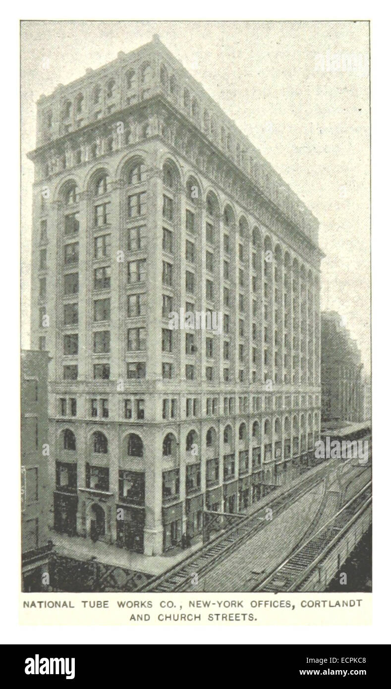 (King1893NYC) pg939 NATIONAL TUBE WORKS CO., NEW-YORK OFFICES, CHURCH AND CORTLANDT STREETS Stock Photo
