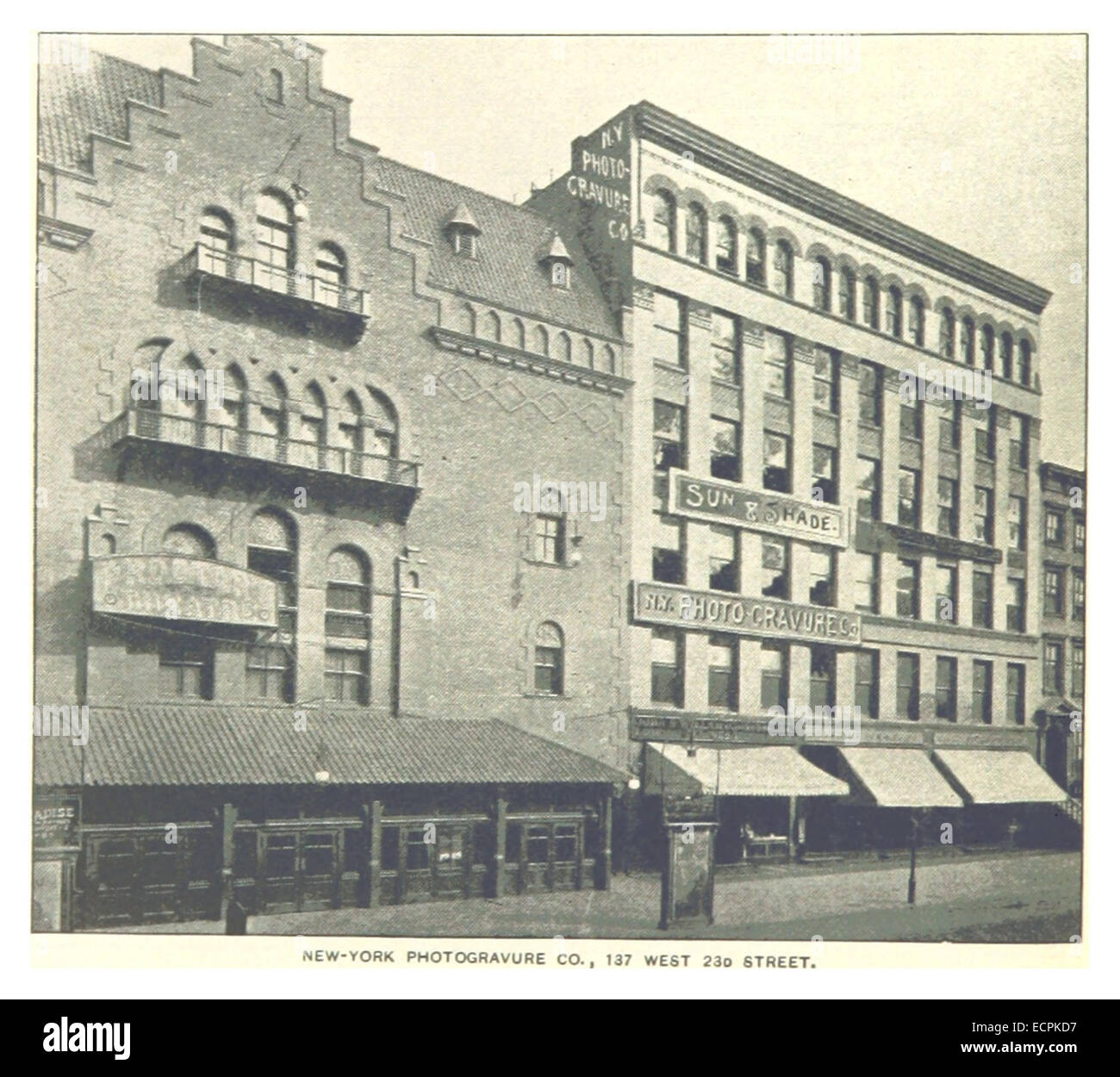 (King1893NYC) pg970 NEW-YORK PHOTOGRAVURE CO. 137 WEST 23D STREET Stock Photo