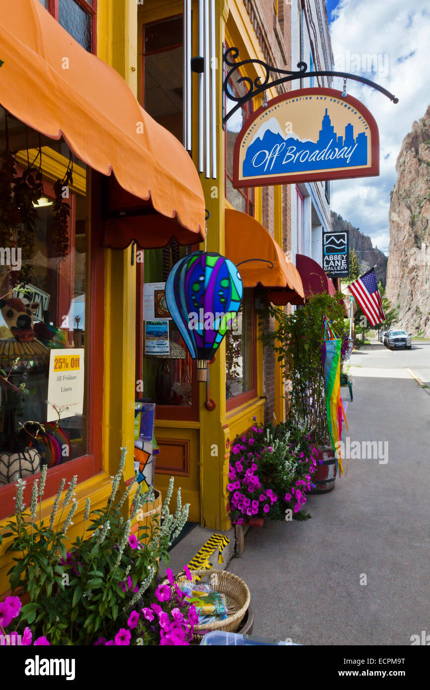 Shops on the main street of CREEDE COLORADO, a silver mining town