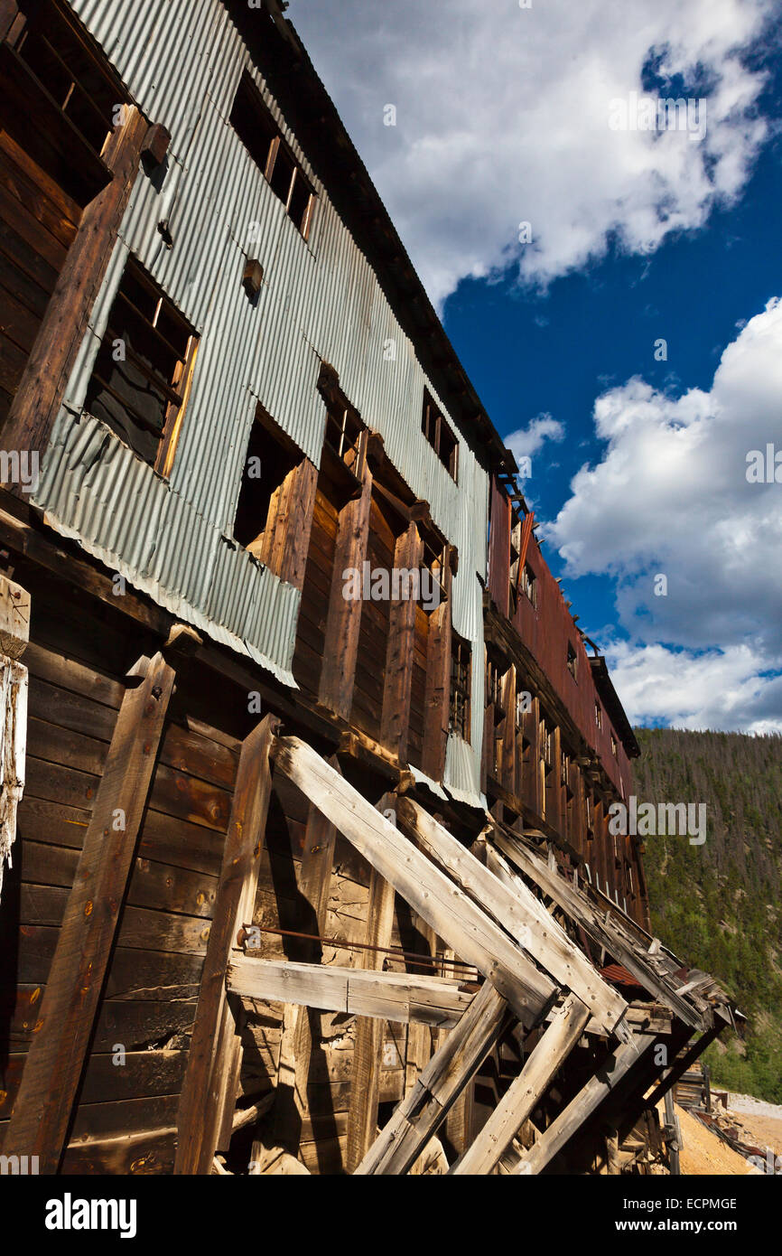 The AMETHYST MINE in CREEDE COLORADO, a silver mining town dating back to the mid 1800's. Stock Photo