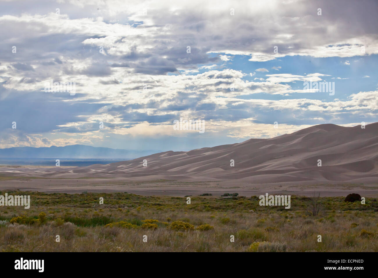 GREAT SAND DUNES NATIONAL PARK contains the largest sand dunes in North America COLORADO Stock