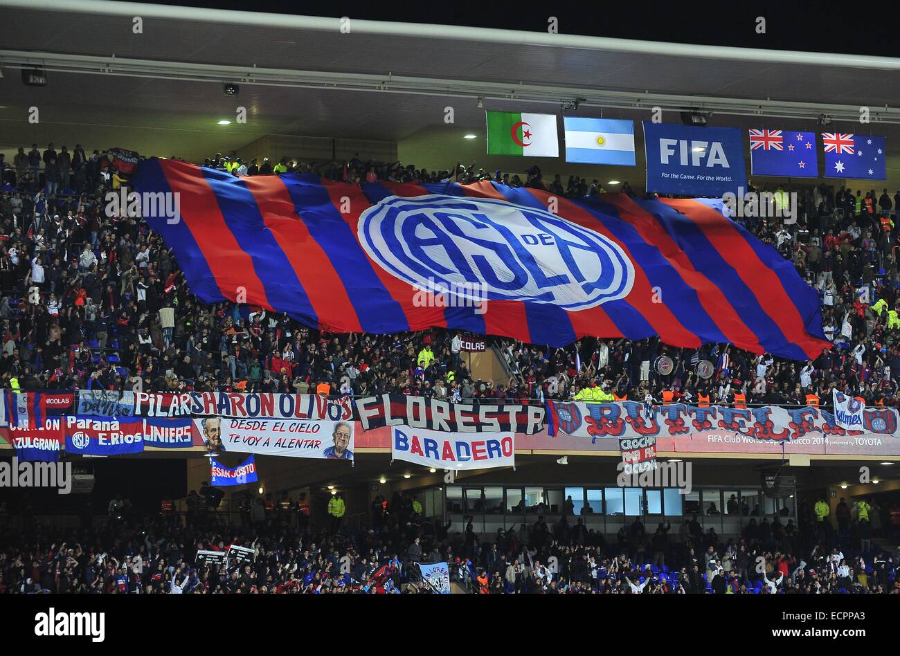 Marrakech, Morocco. Dec, 2014. Lorenzo fans during the match 6 between San vs Auckland City FC at Grand Marrakech Stadium. Credit: Marcio Machado/ZUMA Wire/Alamy News Stock Photo -