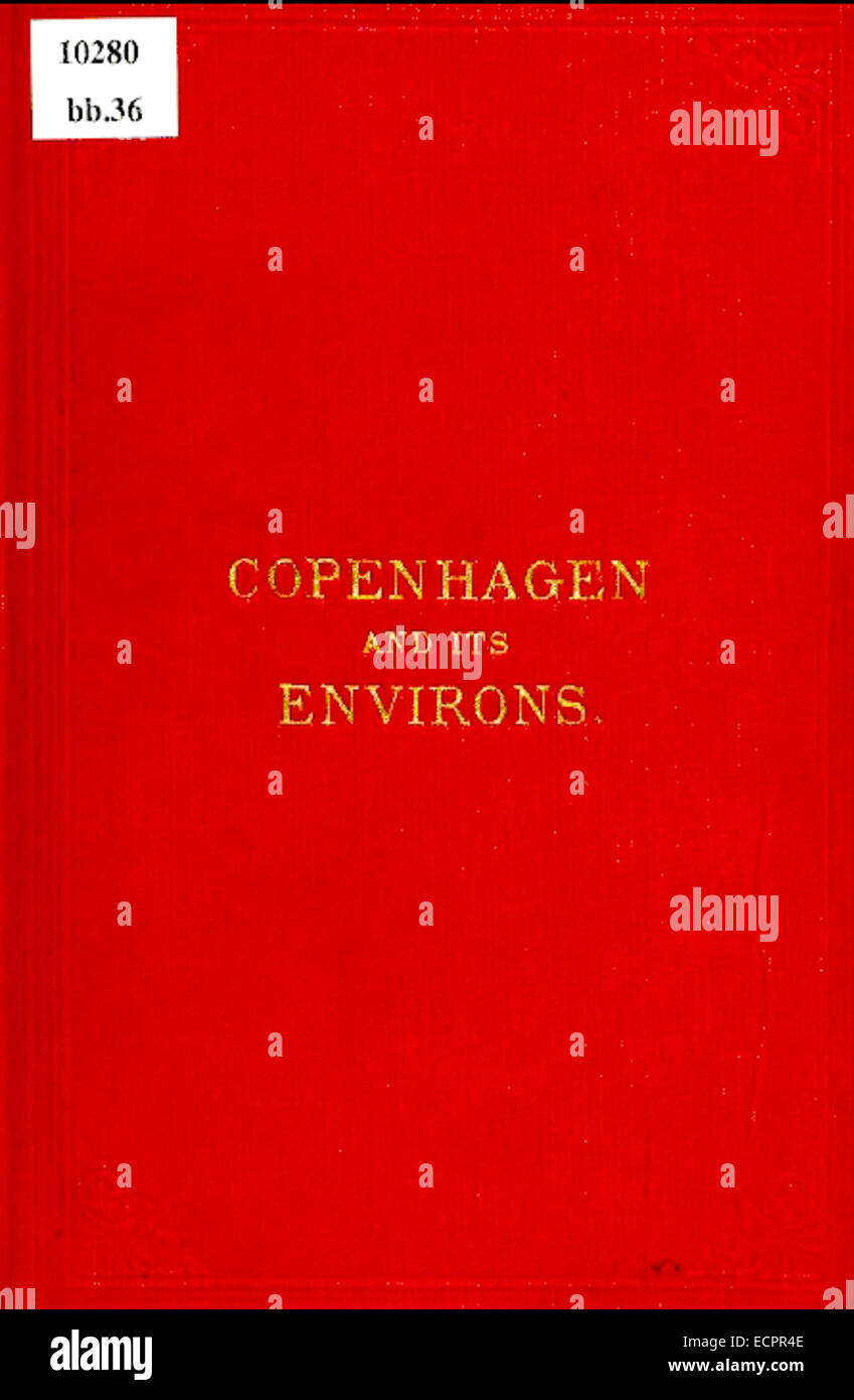 Andersen - Guide to Copenhagen (1887) Stock Photo