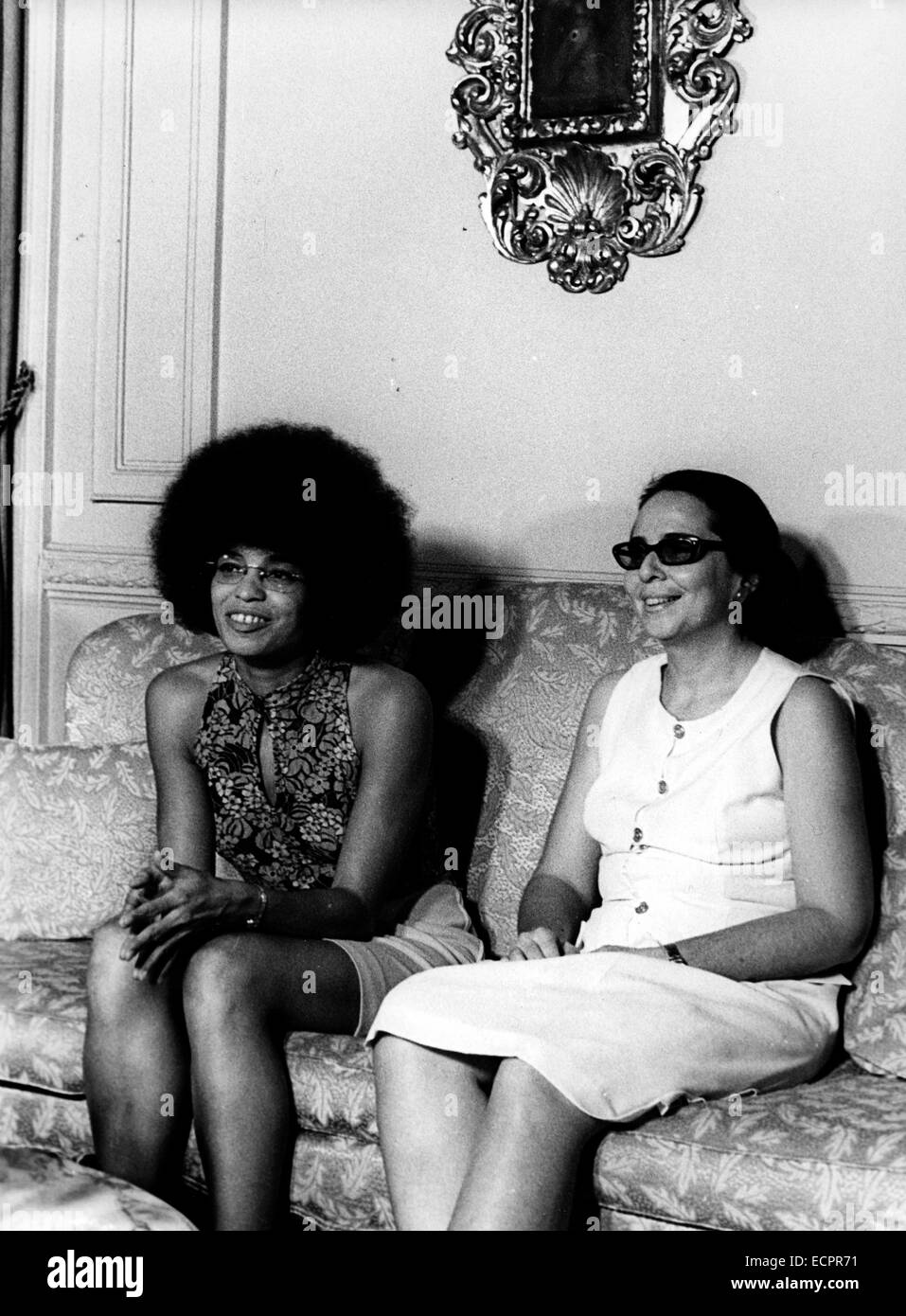 The US and Cuba announced an agreement between the two countries that will be a first step toward normalizing relations. PICTURED: Oct. 6, 1972 - Cuba - Political activist ANGELA DAVIS with VILMA ESPIN, president of the Cuban Women's Federation and member of the Central Committee of the Cuban Communist Party. © KEYSTONE Pictures USA/ZUMAPRESS.com/Alamy Live News Stock Photo