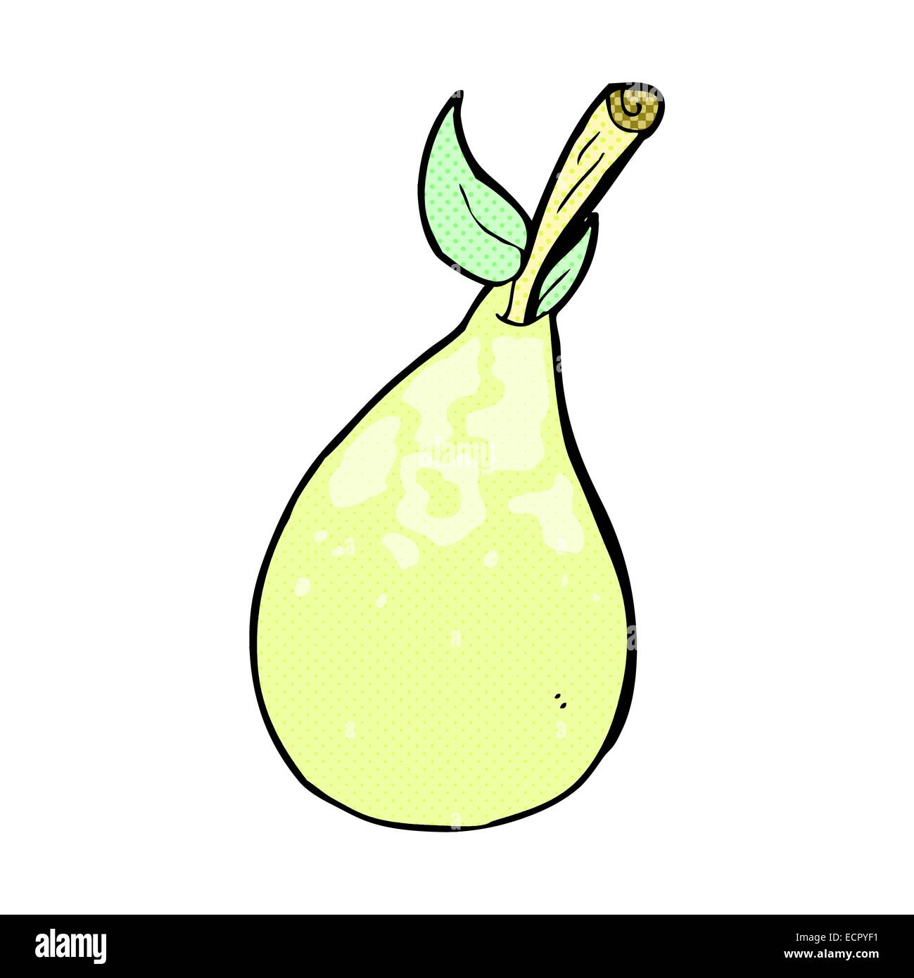 retro comic book style cartoon pear Stock Vector Image & Art - Alamy