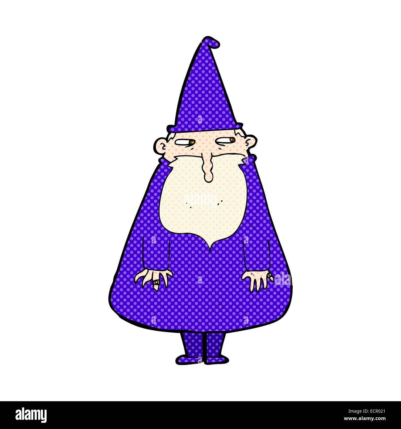 retro comic book style cartoon wizard Stock Vector Image & Art Alamy