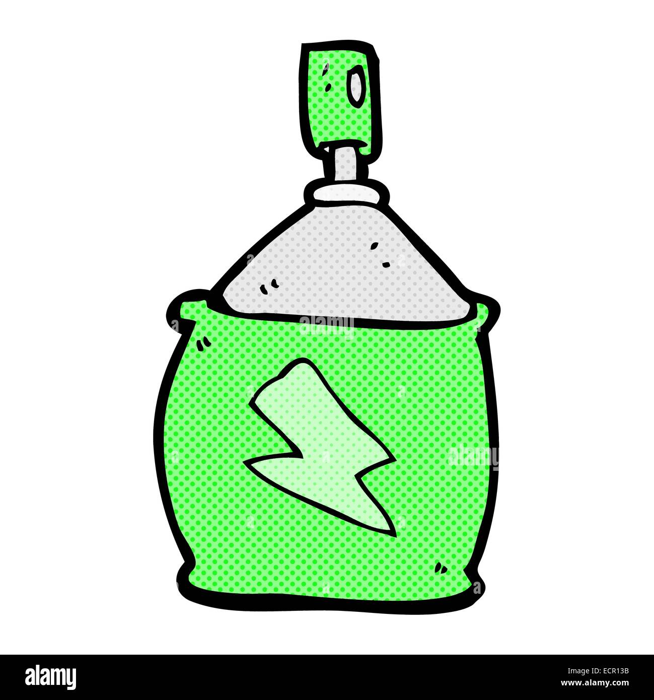 retro comic book style cartoon spray can Stock Vector Image & Art - Alamy