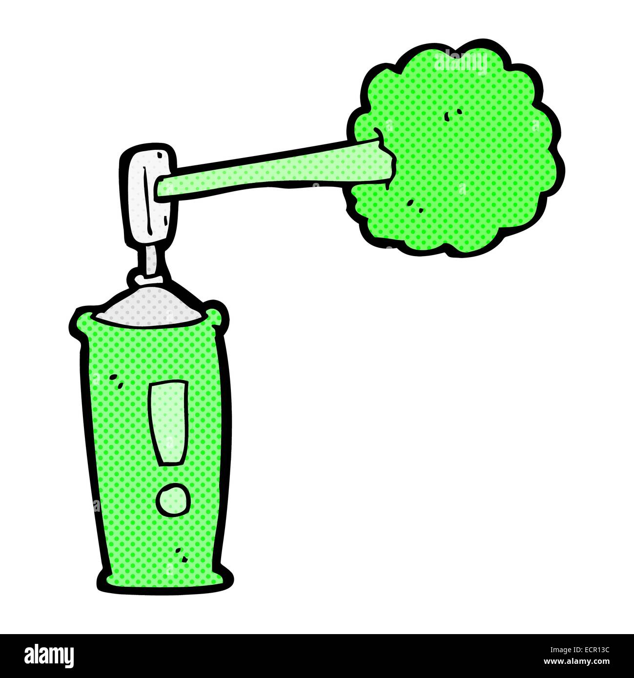 retro comic book style cartoon spray can Stock Vector Image & Art - Alamy