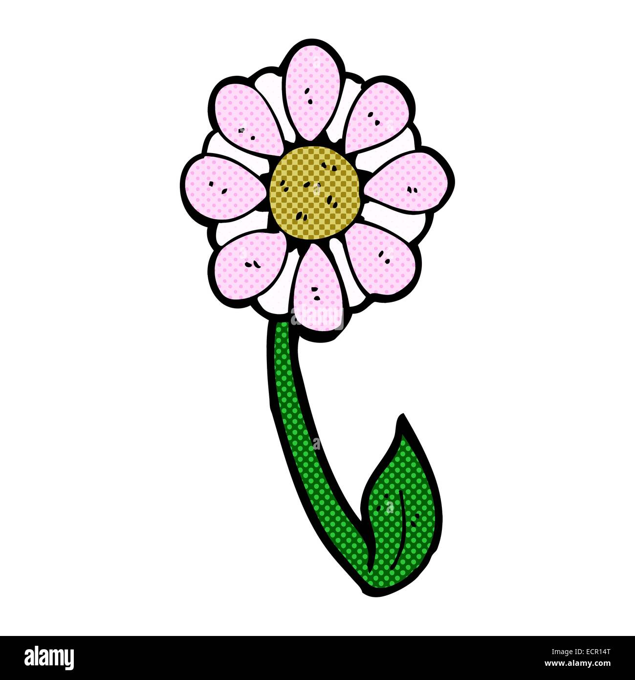 retro comic book style cartoon flower Stock Vector Image & Art - Alamy