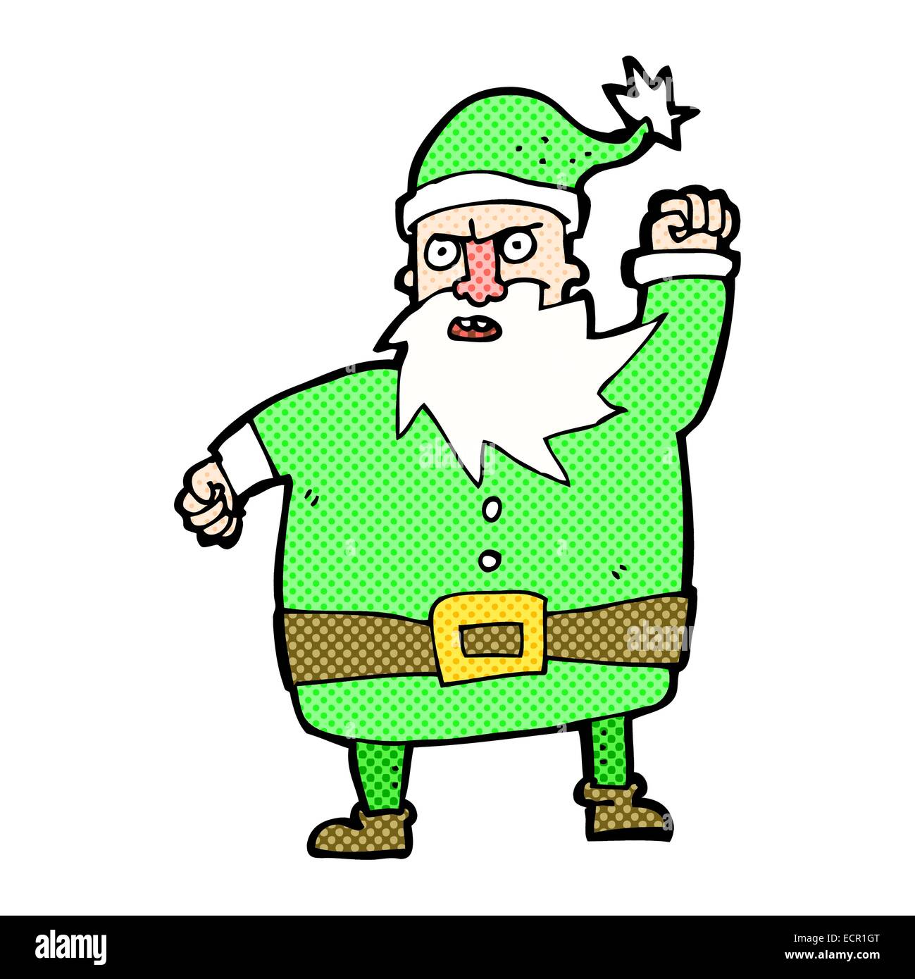 retro comic book style cartoon santa claus Stock Vector Image & Art - Alamy