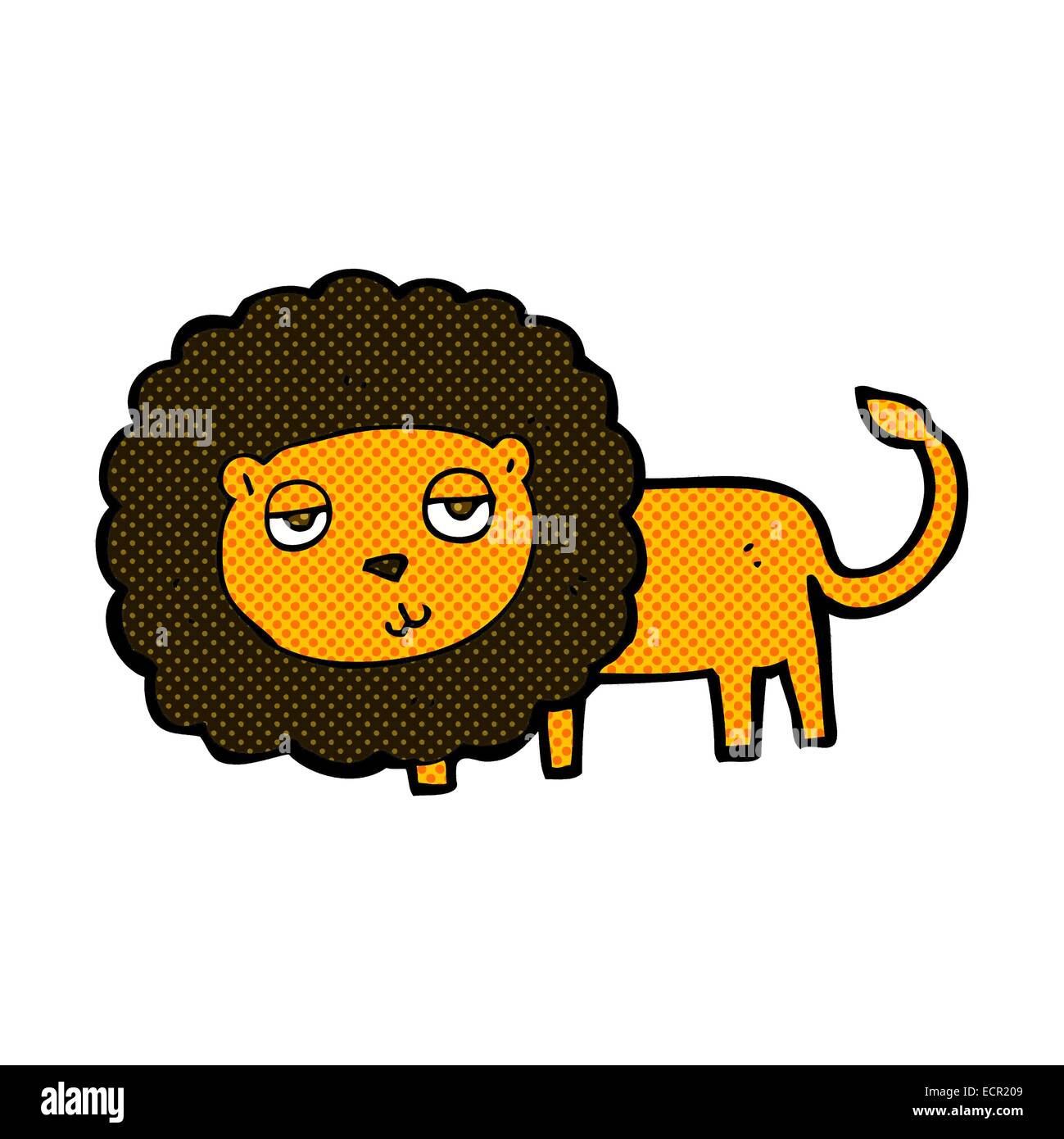 retro comic book style cartoon lion Stock Vector Image & Art - Alamy