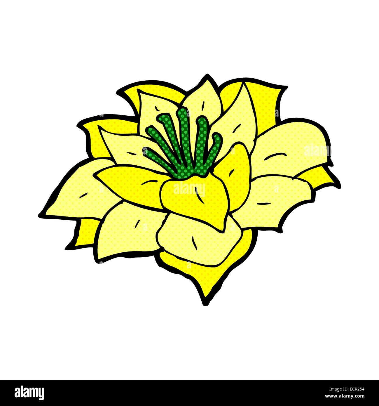 retro comic book style cartoon flower Stock Vector Image & Art - Alamy