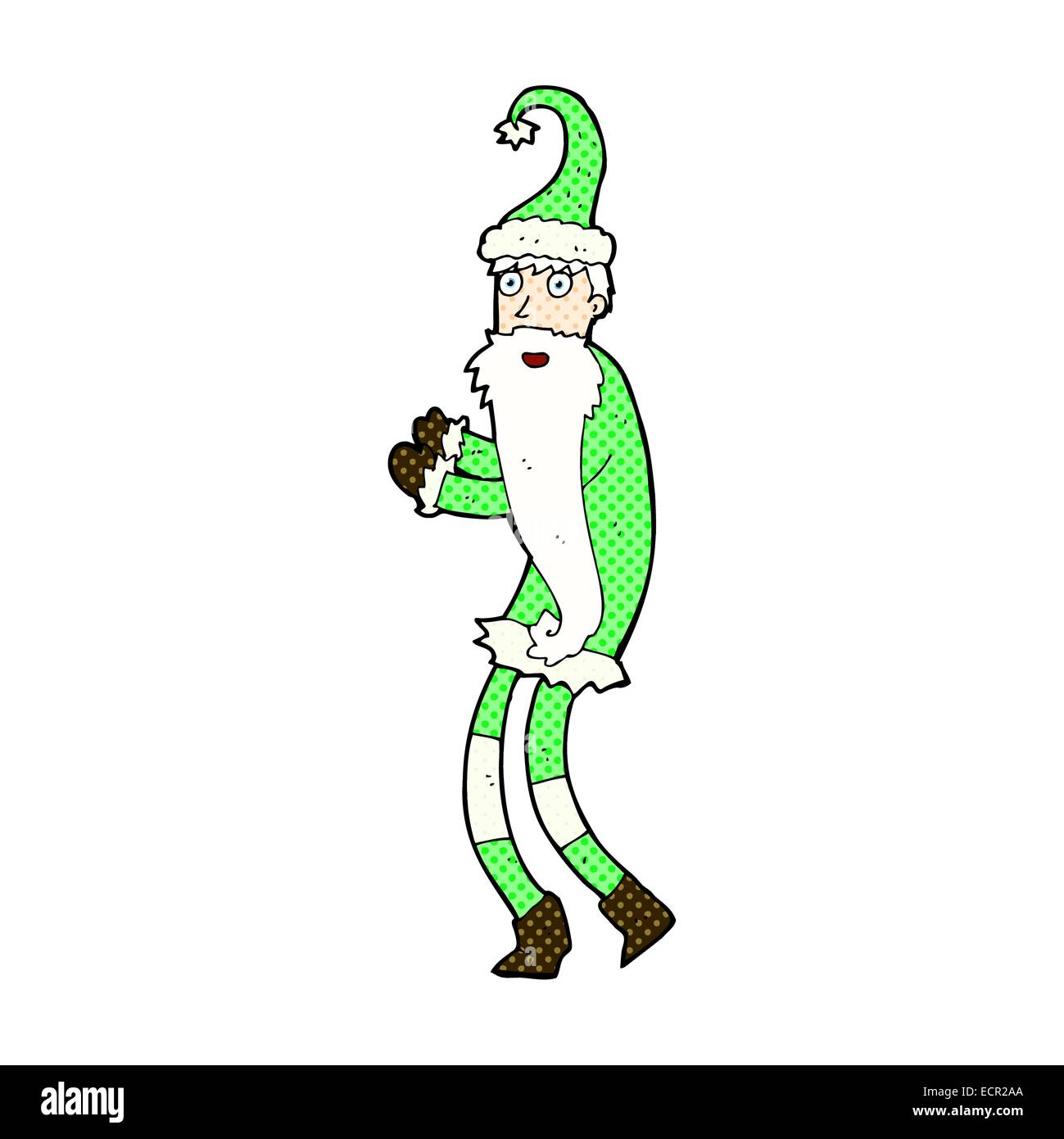 retro comic book style cartoon santa claus Stock Vector Image & Art - Alamy