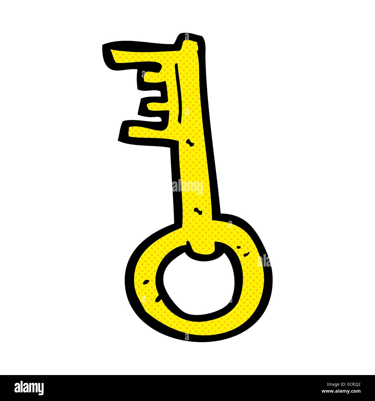 retro comic book style cartoon old key Stock Vector Image & Art - Alamy