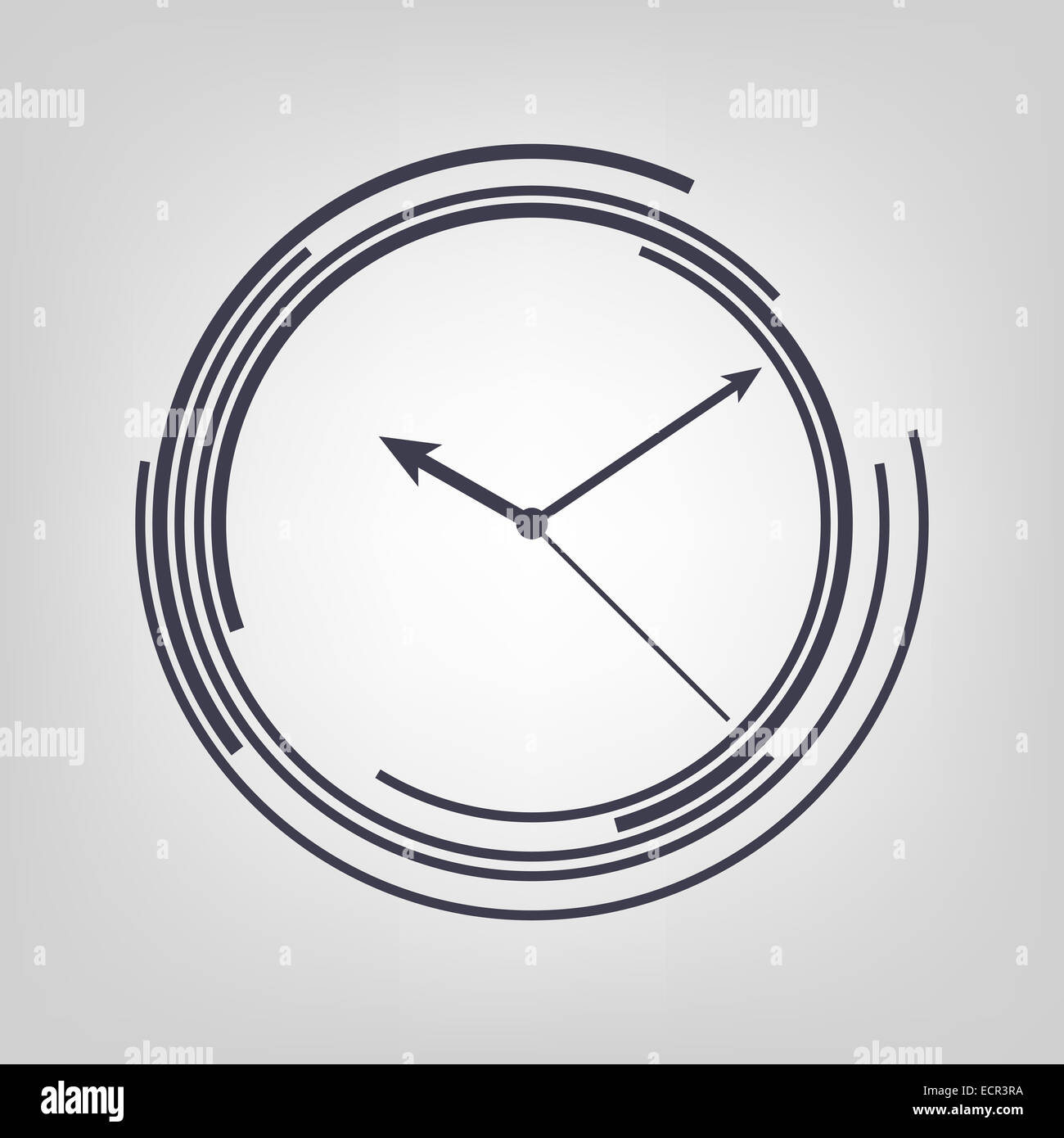 Watch icon black vector time clock simple Stock Photo - Alamy