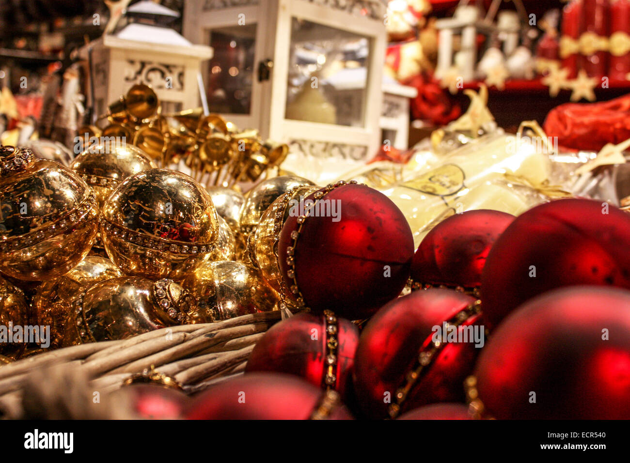 Germany Christmas ornaments at Salzburg Christmas Market. Photo from