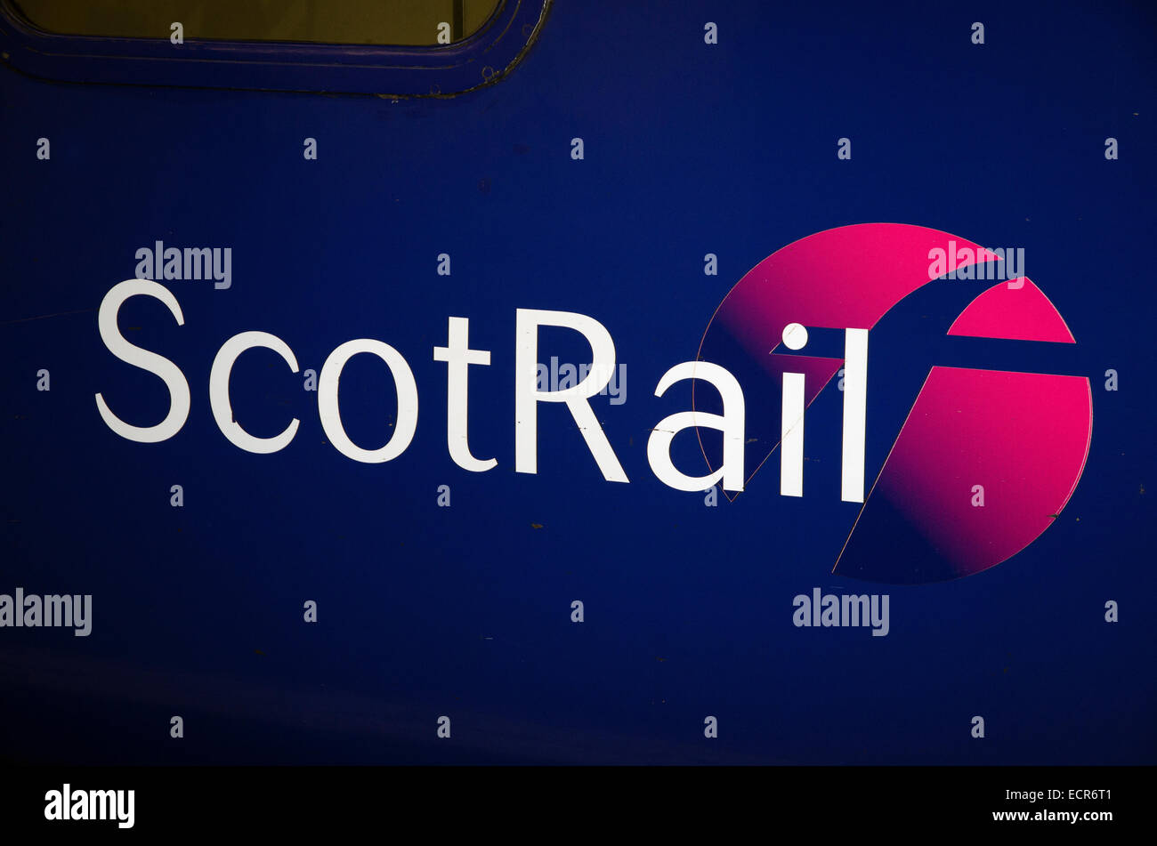 first scotrail logo caledonian sleeper train Stock Photo
