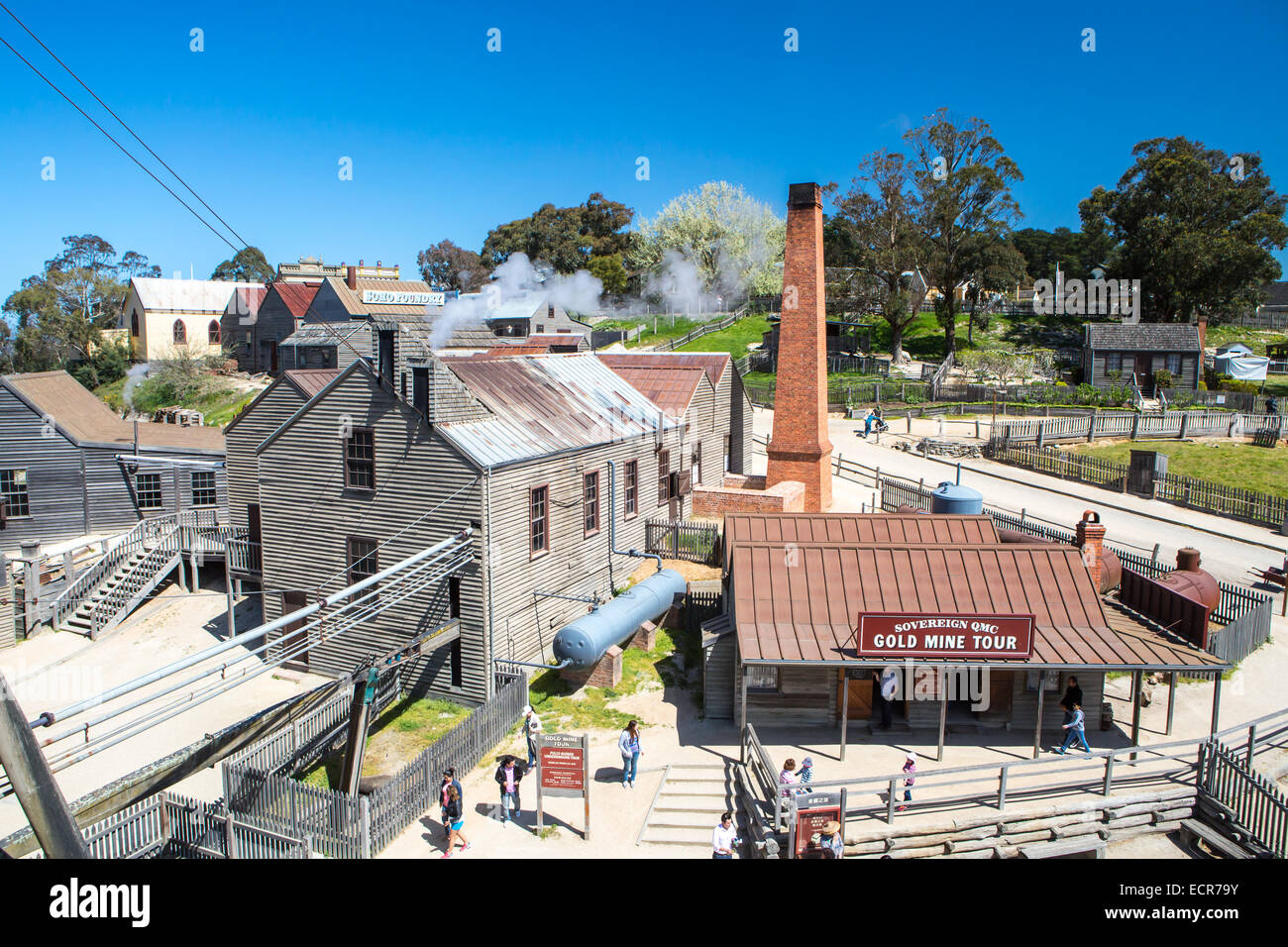 SOVEREIGN HILL, AUSTRALIA OCTOBER 5 Sovereign Hill is an open air