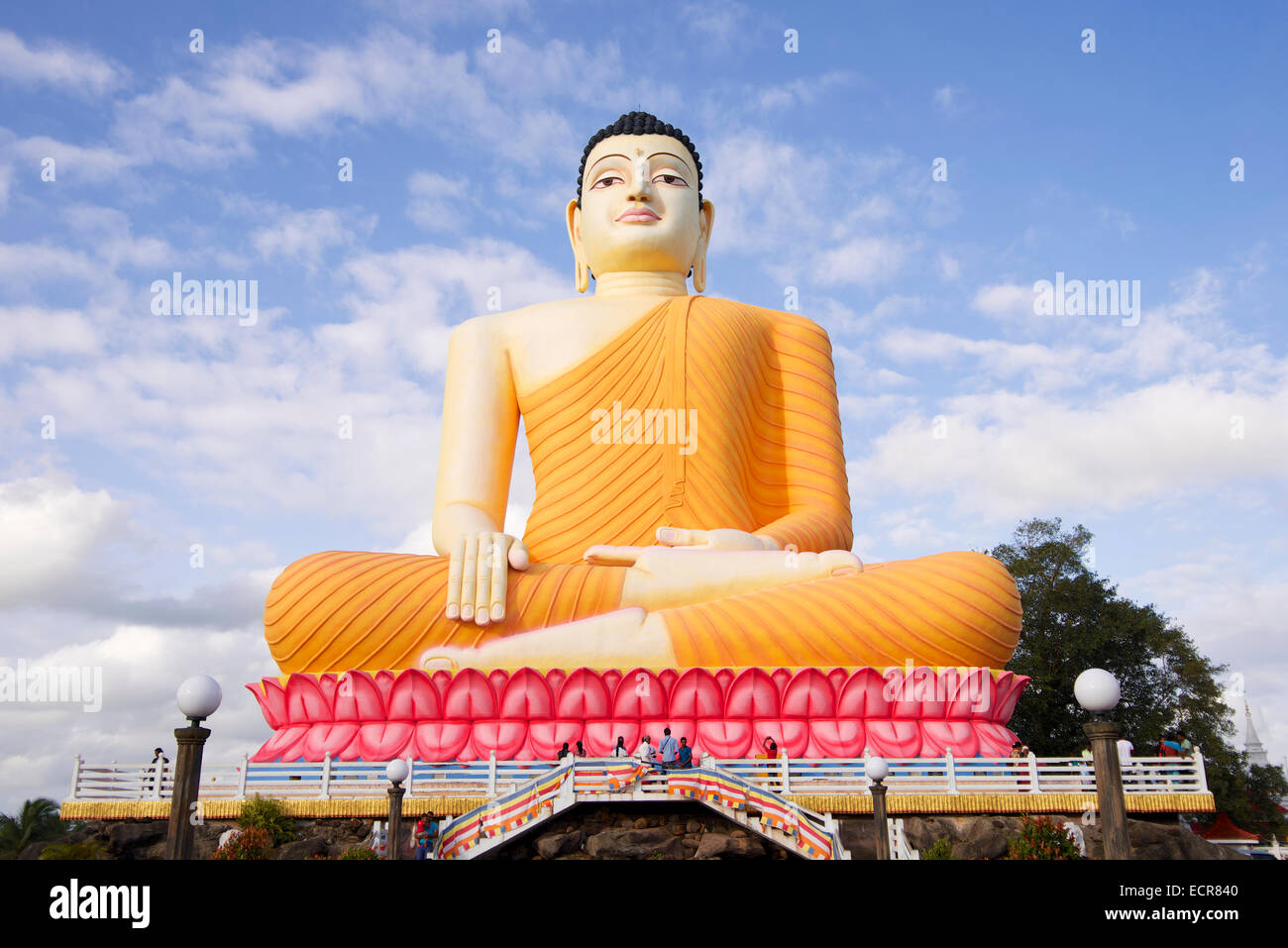 Statue of Buddha at Kande Viharya Buddhist Temple in Aluthgama, Sri Lanka Stock Photo