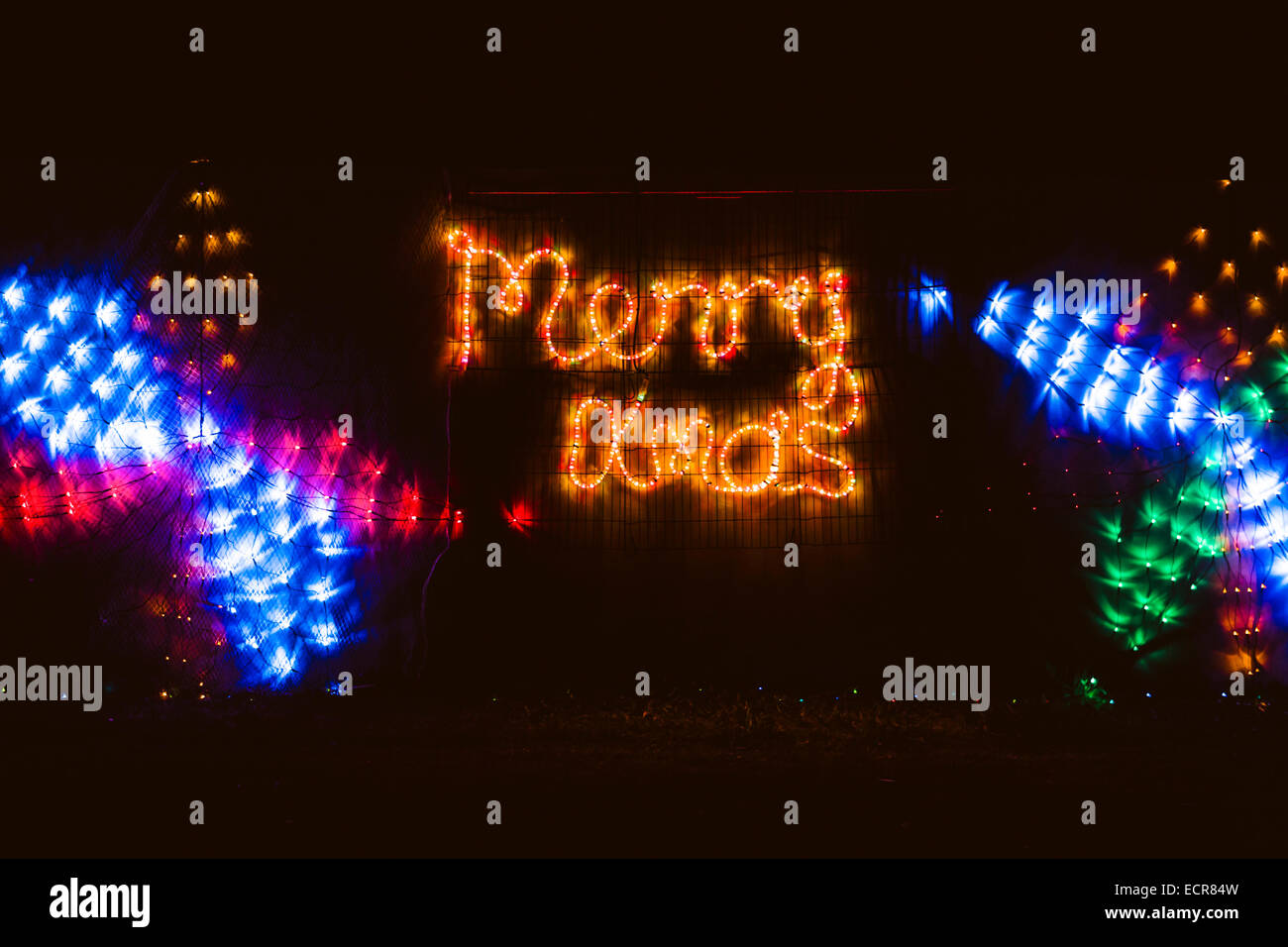 Christmas house lighting decorations Stock Photo Alamy