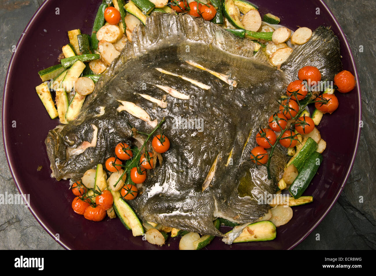 Turbot fish food cooking hi-res stock photography and images - Alamy