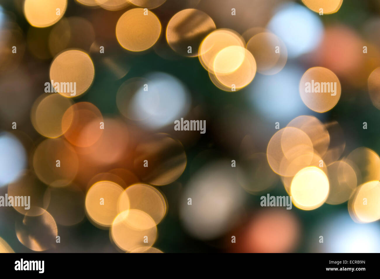 image of bokeh with colors yellow, gold red and green Stock Photo