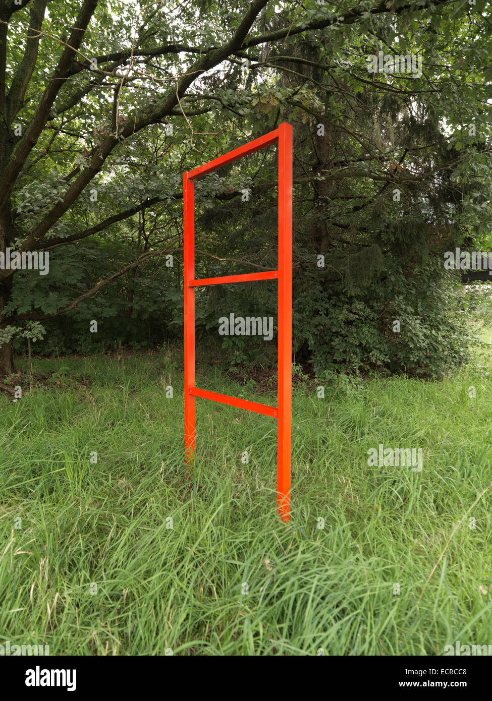 red empty sign art frame Stock Photo - Alamy