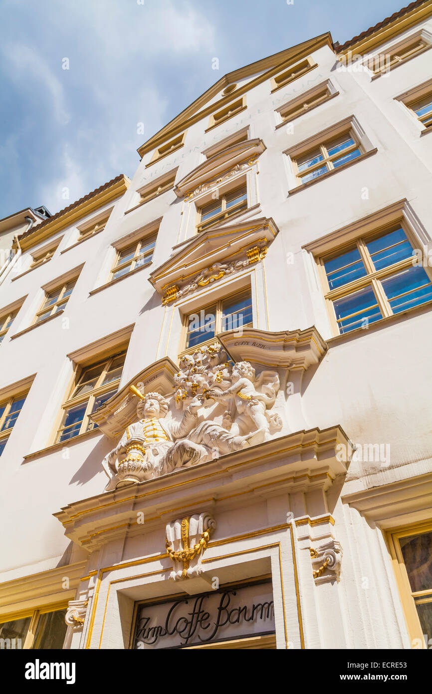 ZUM ARABISCHEN COFFE BAUM, COFFEE MUSEUM, RESTAURANT, CAFE, LEIPZIG, SAXONY, GERMANY Stock Photo