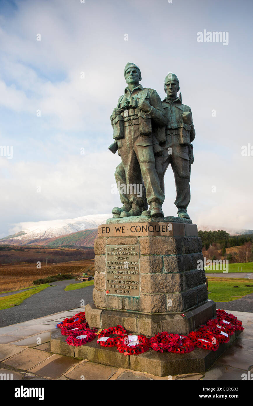 The Commando Memorial, Spean Bridge near Fort William in Scotland UK Stock Photo