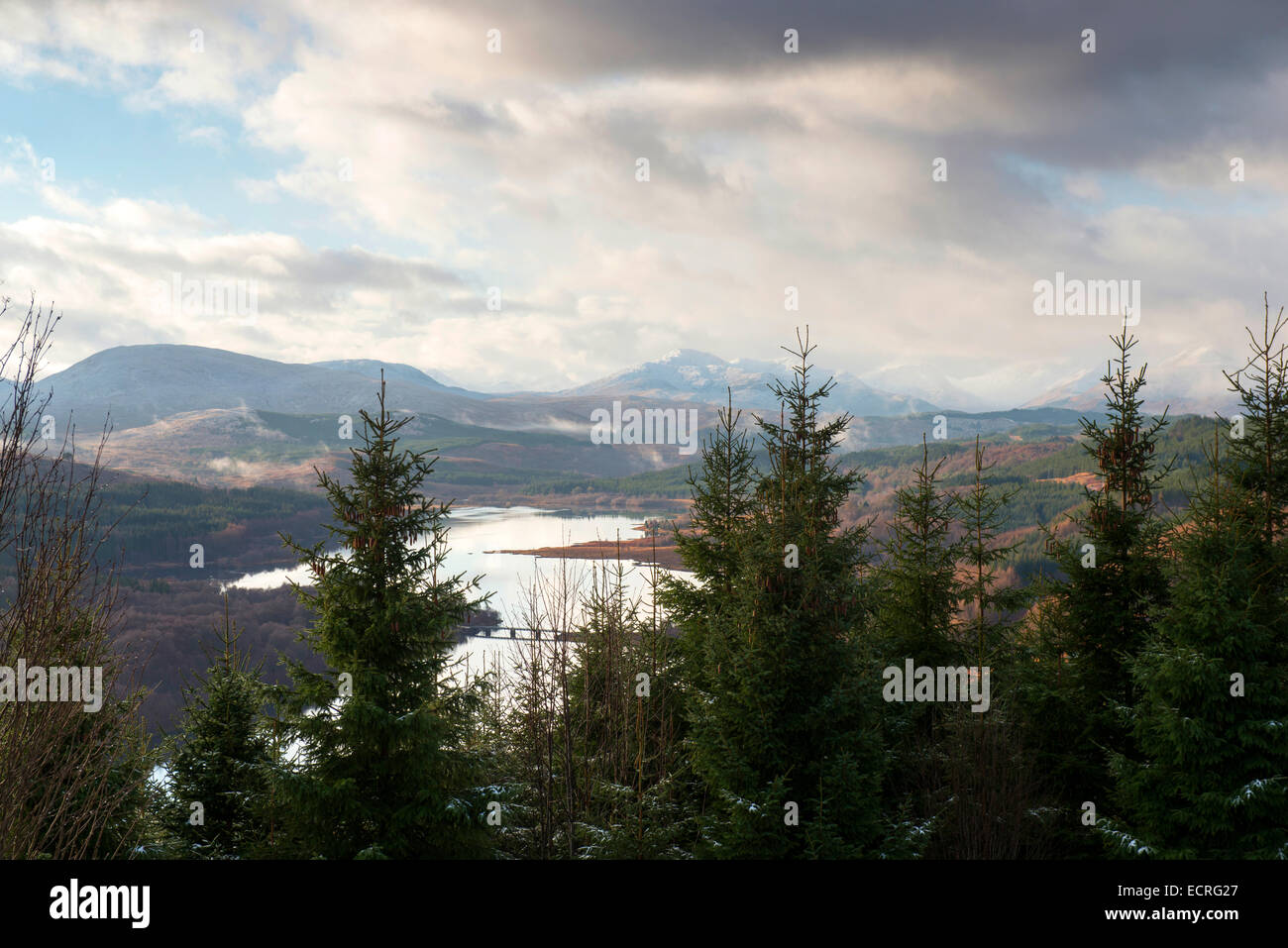 Winter in the Highlands of Scotland, UK Stock Photo