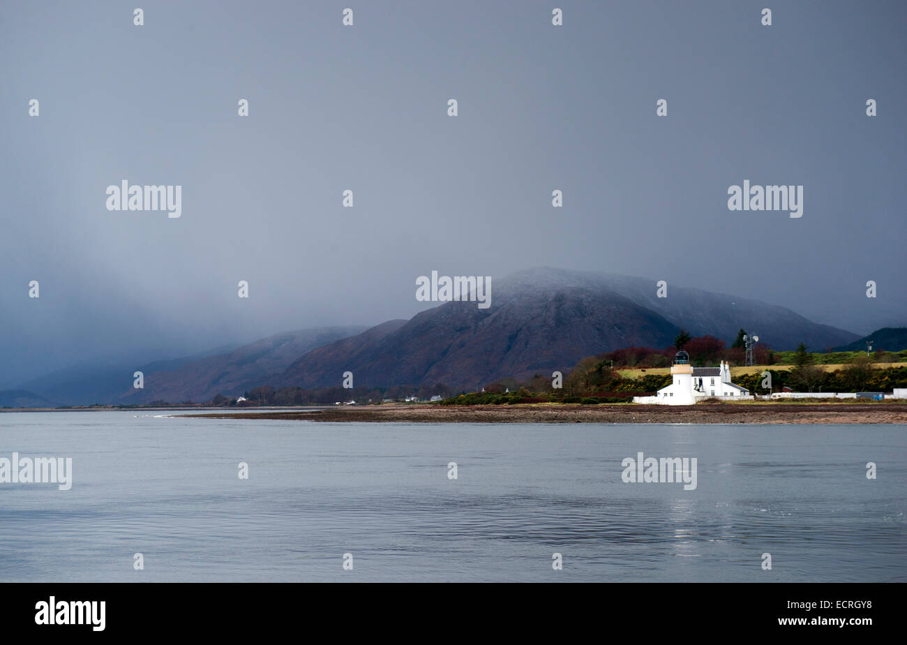Loch Linnhe looking over towards Corran, near Fort William in Scotland UK Stock Photo