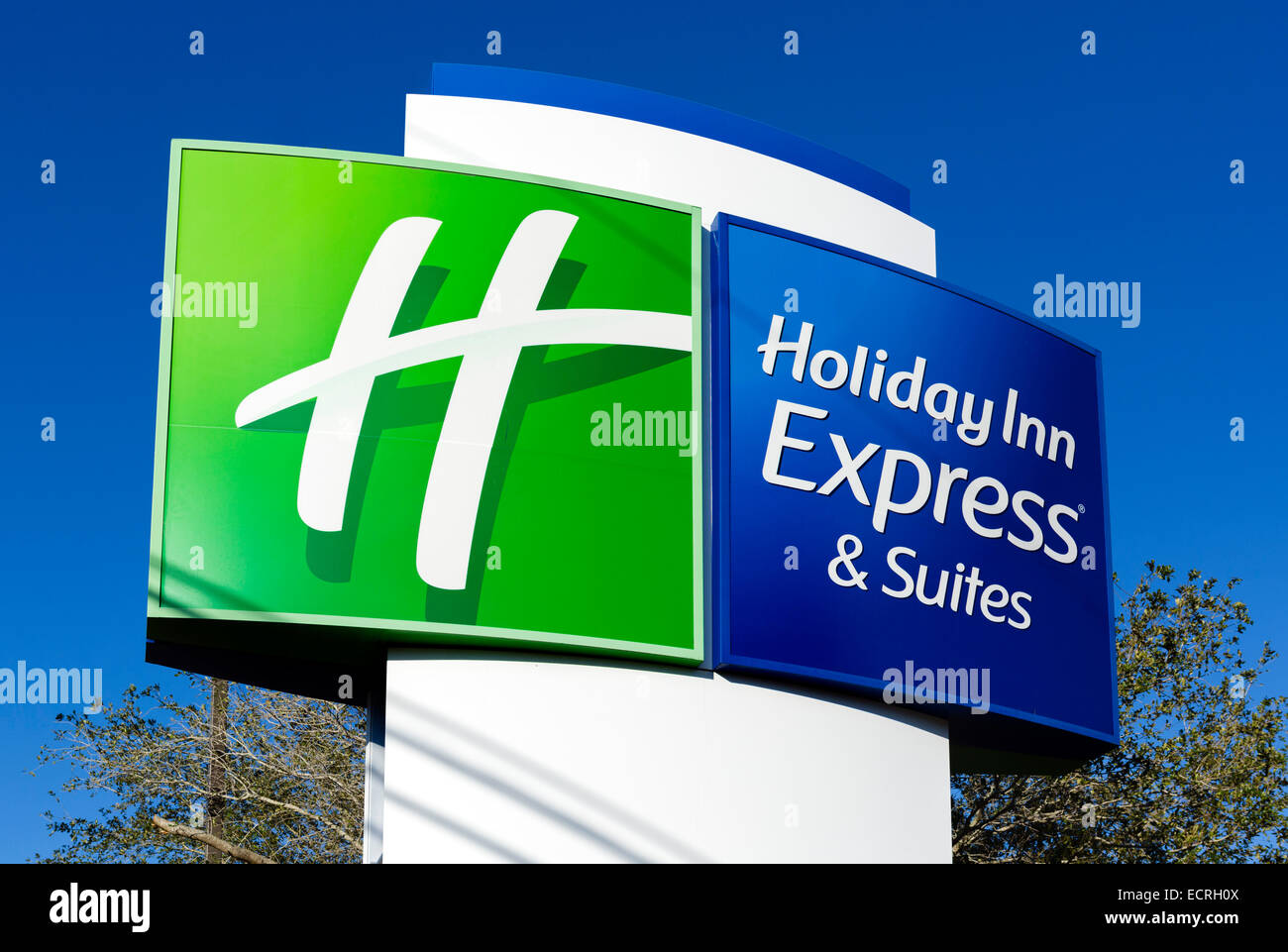 Holiday Inn Express sign, USA Stock Photo