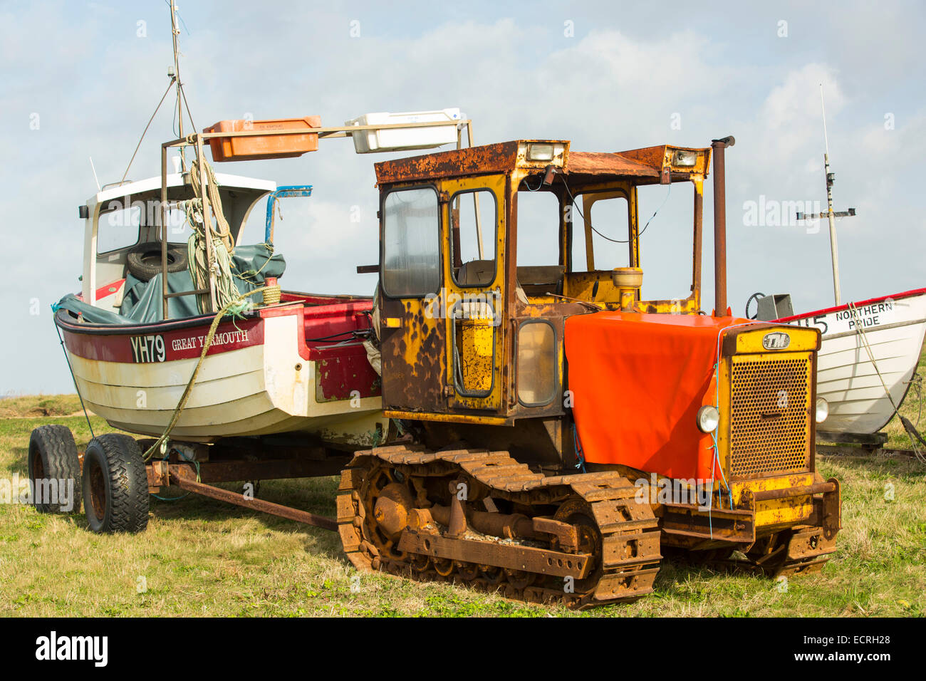 Old Tractor Boat Stock Photos & Old Tractor Boat Stock Images Alamy