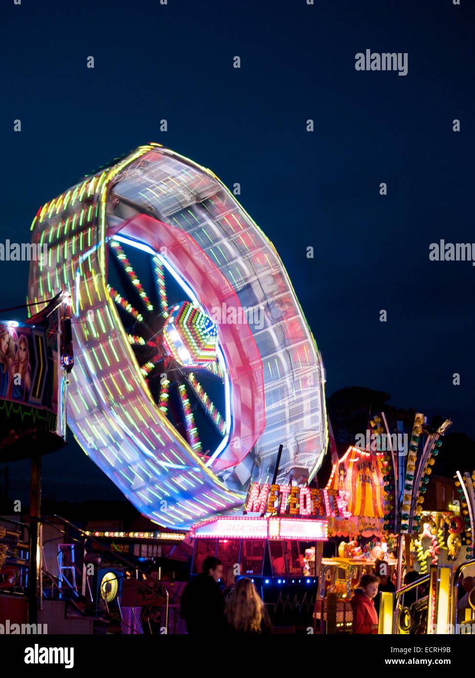 Lights At The Fairground Stock Photos & Lights At The Fairground Stock