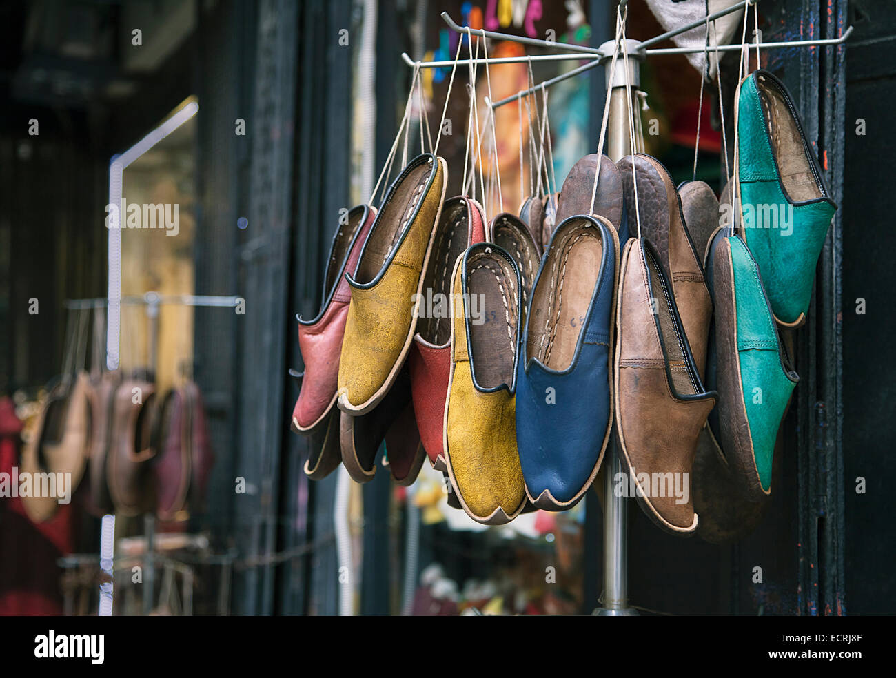 ISTANBUL, TURKEY - DECEMBER 30, 2015: Shoes Seller Near the Spice Bazaar  Resting in His Shop Editorial Photography - Image of seller, resting:  87403282