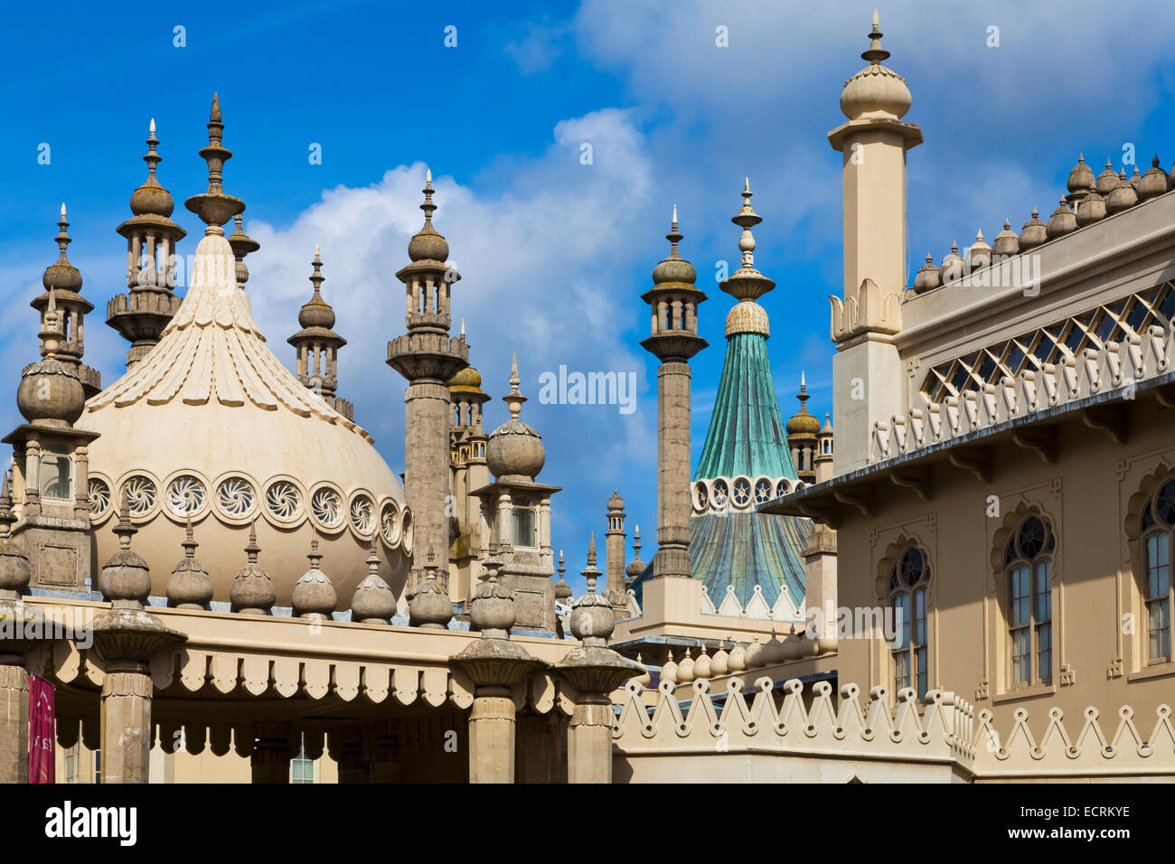 ROYAL PAVILLON, PALACE FROM 1822, BRIGHTON, SEASIDE RESORT, COASTAL RESORT, SUSSEX, ENGLAND, GREAT BRITAIN Stock Photo