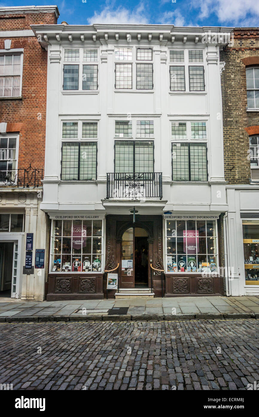 Tourist Information and art gallery in Guildford High Street Stock