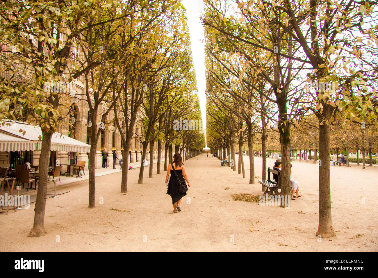The Jardin du Palais Royal, Paris, France Stock Photo